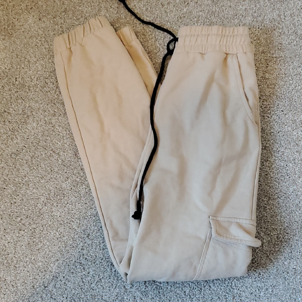 (3 For $15) Forever 21 Women's Tan Sweatpant Joggers